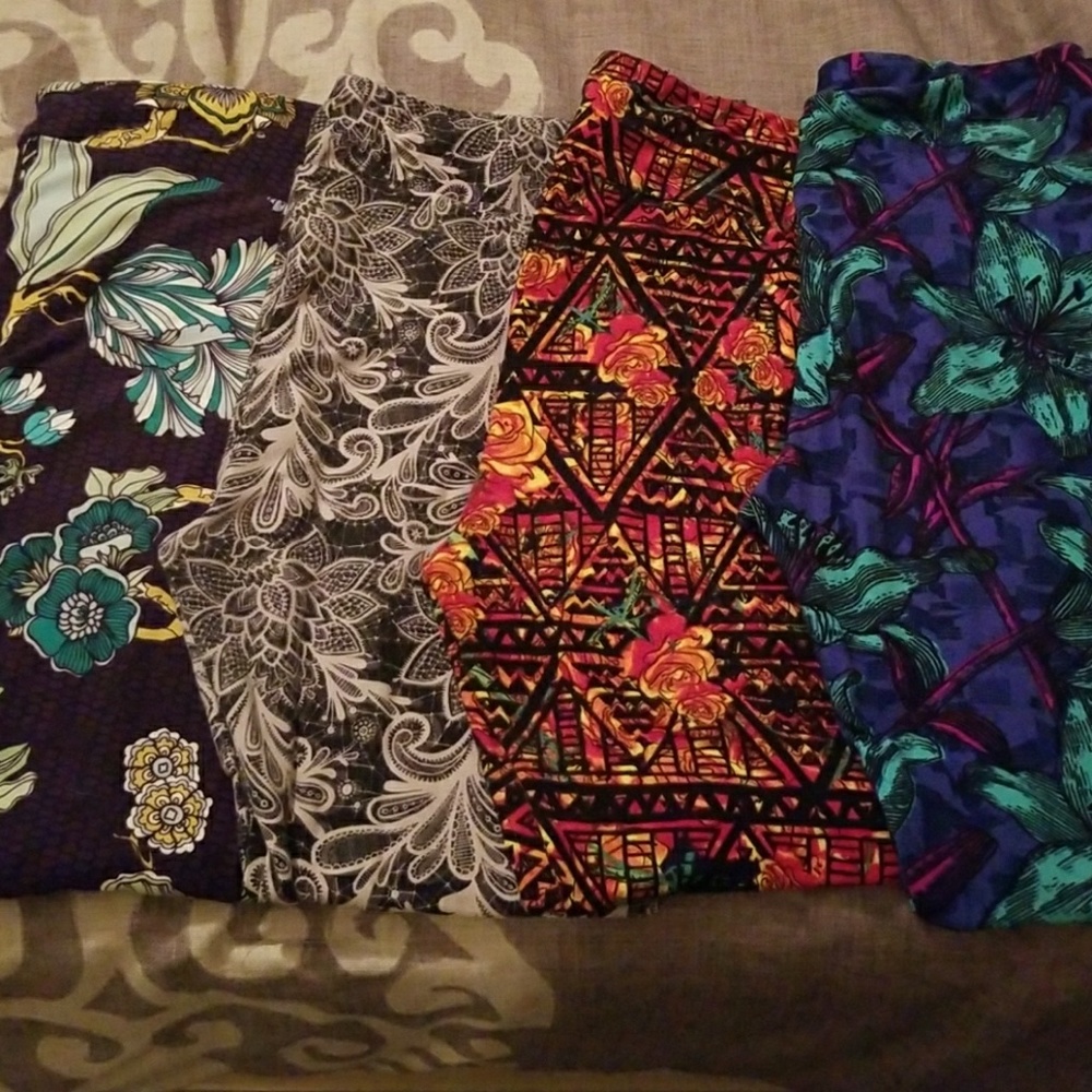 Set of 4 LulaRoe TC Leggings